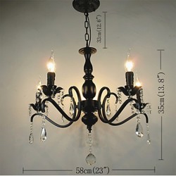 Novelty Lightings European Style Wrought Iron Living Room Lamp Originality Individuality Decoration Restaurant Candle Lamp Chandelier