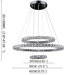 Dimmable Chandelier LED Lighting Indoor Modern Ceiling Pendant Lights Chandeliers Lighting Fixtures with Remote Control