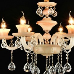 Modern/Contemporary Traditional/Classic Electroplated Feature for Crystal Mini Style MetalLiving Room Bedroom Dining Room Chandelier