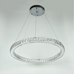 Dimmable LED Ring Ceiling Pendant Lights Modern Chandeliers Lighting Indoor Light Lamp with Remote Control