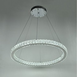 Dimmable LED Ring Ceiling Pendant Lights Modern Chandeliers Lighting Indoor Light Lamp with Remote Control