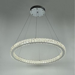 Dimmable LED Ring Ceiling Pendant Lights Modern Chandeliers Lighting Indoor Light Lamp with Remote Control