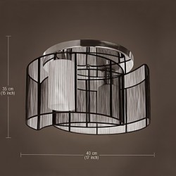 Ceiling Light Modern Design Bedroom 2 Lights Black