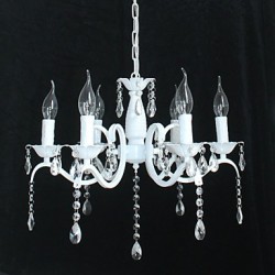 Chandelier Modern Crystal Mini Candle Style Iron Lamp Restaurant Study / Office Children's Room Lamps