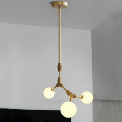 Traditional/Classic Painting Feature for Mini Style Wood/BambooLiving Room / Bedroom / Dining Room / Study 40W Pendant Light