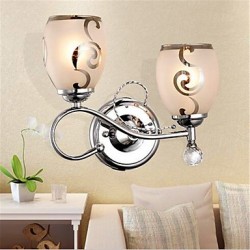 6w E27 Modern/Contemporary Electroplated Feature for Crystal / LED / Mini Style / Bulb Included,Ambient Light Wall Sconces