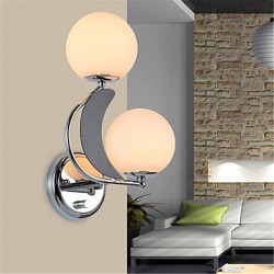 10 E27 Modern/Contemporary Silver Feature for LED Bulb Included,Ambient Light Wall Sconces Wall Light