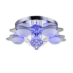 Remoter Control 5 Lights with Blue Reds Leds E27 Modern Ceiling Light Flush Mount