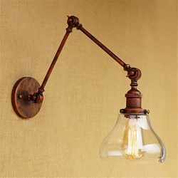 40W E26/E27 Country Retro Electroplated Feature for Mini Style Bulb Included Eye Protection,Ambient Light Swing Arm LightsWall