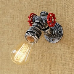 40W E26/E27 Country Retro Painting Feature for Mini Style Bulb Included,Ambient Light Wall Sconces Wall Light