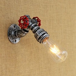 40W E26/E27 Country Retro Painting Feature for Mini Style Bulb Included,Ambient Light Wall Sconces Wall Light