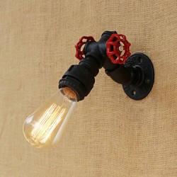 40W E26/E27 Country Retro Painting Feature for Mini Style Bulb Included,Ambient Light Wall Sconces Wall Light