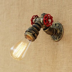 40W E26/E27 Country Retro Painting Feature for Mini Style Bulb Included,Ambient Light Wall Sconces Wall Light