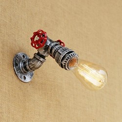 40W E26/E27 Country Retro Painting Feature for Mini Style Bulb Included,Ambient Light Wall Sconces Wall Light