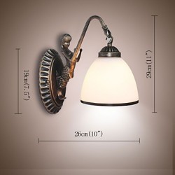 European Style Retro Living Room Bedroom Lamp Porch Wall Lamp Balcony Coffee Shop Wall Lamp