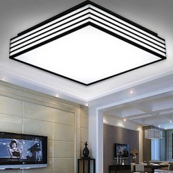 220V 28*28CM 5-10銕ontracted And Contemporary Black And Square Dome Light Lamp Led Light