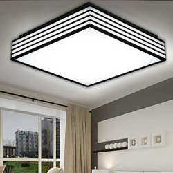 220V 28*28CM 5-10銕ontracted And Contemporary Black And Square Dome Light Lamp Led Light