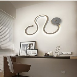 Modern Minimalist LED Lamp Aluminum Lamp Bedroom Bedside Lamp Decoration Designers Shaped Corridor Lighting Creative Living Room Lamps