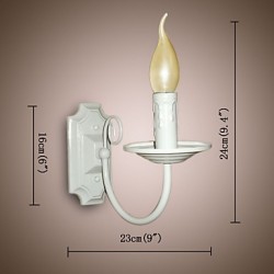 E14 E12 Simple Modern Wall Lamp Candle Single Head Lamp Corridor Bedside Lamp