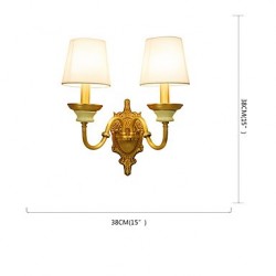 E12/E14 Simple Country Traditional/Classic Brass Feature for Mini Style Bulb IncludedUplight Wall Sconces Wall Light K