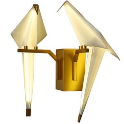 16 LED Integrated Simple Traditional/Classic Country Gold Feature for LED Mini Style Bulb Included,Ambient LightWall