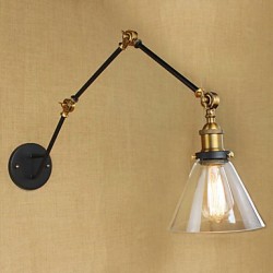 40W E26/E27 Simple Vintage Country Retro Painting Feature for Swing Arm Bulb Included Eye Protection,Ambient Light