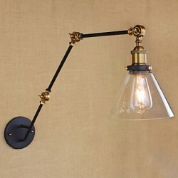 40W E26/E27 Simple Vintage Country Retro Painting Feature for Swing Arm Bulb Included Eye Protection,Ambient Light