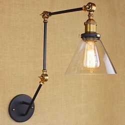 40W E26/E27 Simple Vintage Country Retro Painting Feature for Swing Arm Bulb Included Eye Protection,Ambient Light