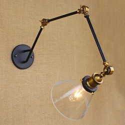 40W E26/E27 Simple Vintage Country Retro Painting Feature for Swing Arm Bulb Included Eye Protection,Ambient Light