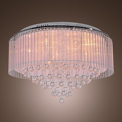 Max 20W Modern/Contemporary Crystal Electroplated Flush Mount Living Room / Bedroom / Dining Room