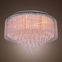 Max 20W Modern/Contemporary Crystal Electroplated Flush Mount Living Room / Bedroom / Dining Room