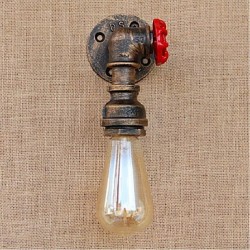 40W E27 Nostalgia Simple Water Pipe Decorative Small Wall Lamp Wall Light