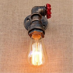 40W E27 Nostalgia Simple Water Pipe Decorative Small Wall Lamp Wall Light