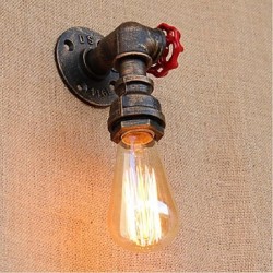 40W E27 Nostalgia Simple Water Pipe Decorative Small Wall Lamp Wall Light