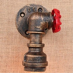 40W E27 Nostalgia Simple Water Pipe Decorative Small Wall Lamp Wall Light