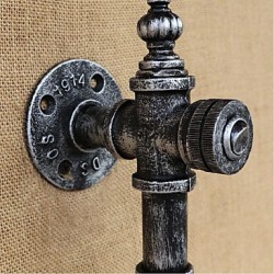 3W E27 Retro Nostalgia With Switch Cafe Bar Restaurant Aisle Water Pipe Bottle Wall Lamp