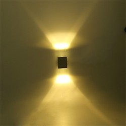 6 Fluorescent Tube Socket Modern/Contemporary Shiny Feature for LED,Ambient Light Wall Sconces Wall Light