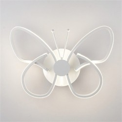 Modern LED Wall Lights Butterfly Shape Creative Metal Acrylic Living Room Hallway Bedroom Hotel rooms Bedside Lamp