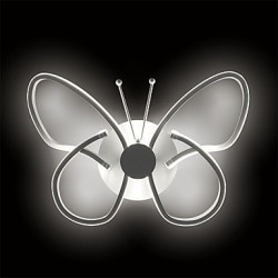 Modern LED Wall Lights Butterfly Shape Creative Metal Acrylic Living Room Hallway Bedroom Hotel rooms Bedside Lamp