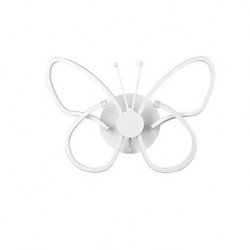 Modern LED Wall Lights Butterfly Shape Creative Metal Acrylic Living Room Hallway Bedroom Hotel rooms Bedside Lamp