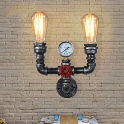 2 Heads Vintage Industrial Metal Wall Lights Restaurant Cafe Bar Decoration lighting