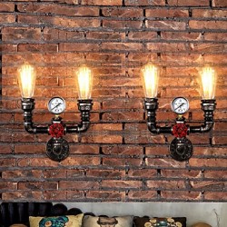 2 Heads Vintage Industrial Metal Wall Lights Restaurant Cafe Bar Decoration lighting