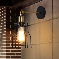 Max 60W Loft vintage Wall Lights Industrial Edison Fashion Simplicity Wall Sconces Metal Base Cap