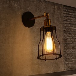 Max 60W Loft vintage Wall Lights Industrial Edison Fashion Simplicity Wall Sconces Metal Base Cap