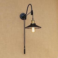 Lifting Dining Room Wall Lamp With Adjustable Thread Length Of Retro Creative Character Bedroom Wall Lamp Iron