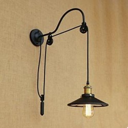 Lifting Dining Room Wall Lamp With Adjustable Thread Length Of Retro Creative Character Bedroom Wall Lamp Iron