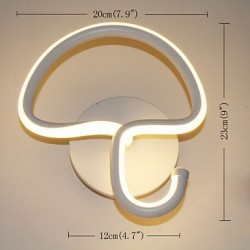 Modern Minimalist LED Lamp Bedroom Bedside Lamp Corridors Hotel Project Lighting Aluminum Circular Wall Lamp