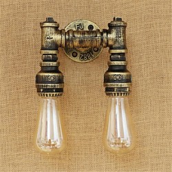 80 E26/E27 Rustic/Lodge Country Retro Painting Feature for Mini Style Bulb Included,Ambient Light Wall Sconces