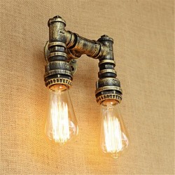 80 E26/E27 Rustic/Lodge Country Retro Painting Feature for Mini Style Bulb Included,Ambient Light Wall Sconces