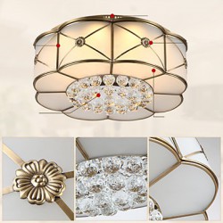 36 Traditional/Classic / Rustic/Lodge LED / Bulb Included Brass Metal Flush Mount Living Room / Bedroom / Dining Room